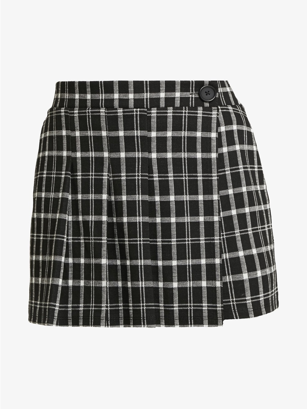 Hollister Black and White Plaid Ultra High-Rise Skort - Picture 6 of 8